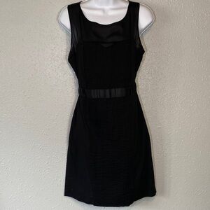 Adrienne Vittadini Black Sleeveless Mini Dress